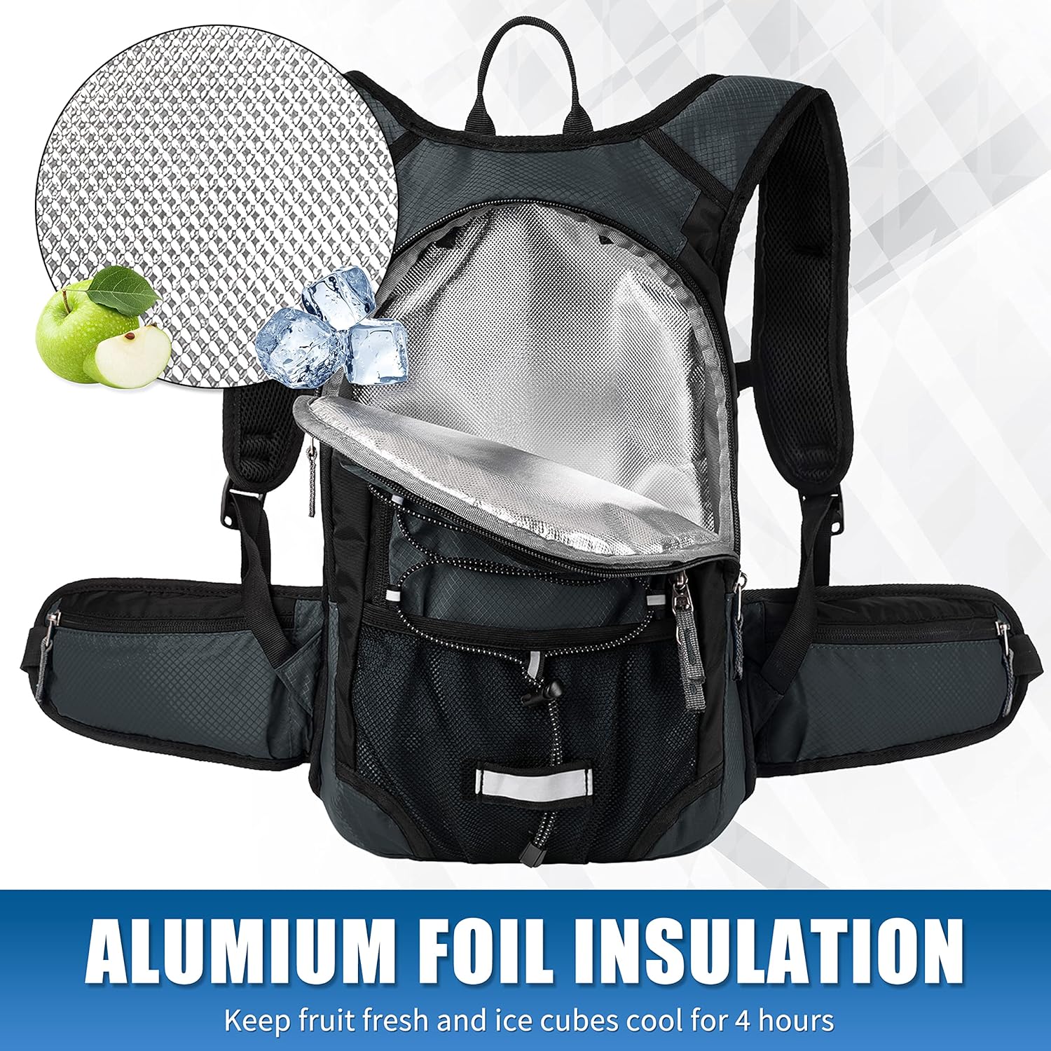 Hydration Pack Hiking Water Backpack - Miracol Insulated Water Bag with 2L Bladder - Image 2