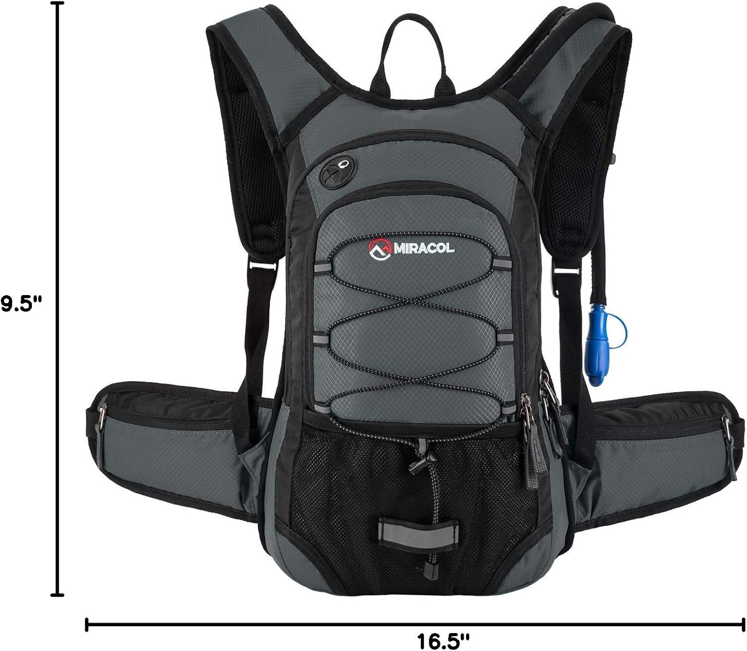 Hydration Pack Hiking Water Backpack - Miracol Insulated Water Bag with 2L Bladder - Image 7